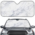 Smoke Grey Marble Print Car Windshield Sun Shade