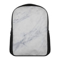 Smoke Grey Marble Print Casual Backpack
