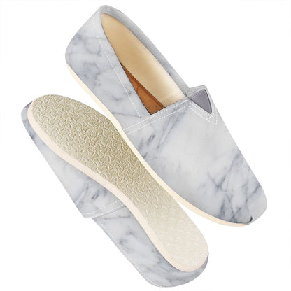Smoke Grey Marble Print Casual Shoes