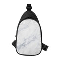 Smoke Grey Marble Print Sling Bag