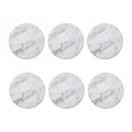 Smoke Grey Marble Print Coaster Set