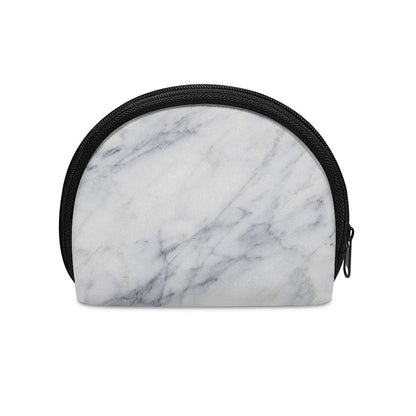 Smoke Grey Marble Print Coin Purse