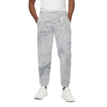 Smoke Grey Marble Print Cotton Pants
