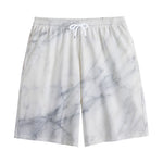 Smoke Grey Marble Print Cotton Shorts