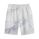 Smoke Grey Marble Print Cotton Shorts