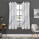 Smoke Grey Marble Print Curtain