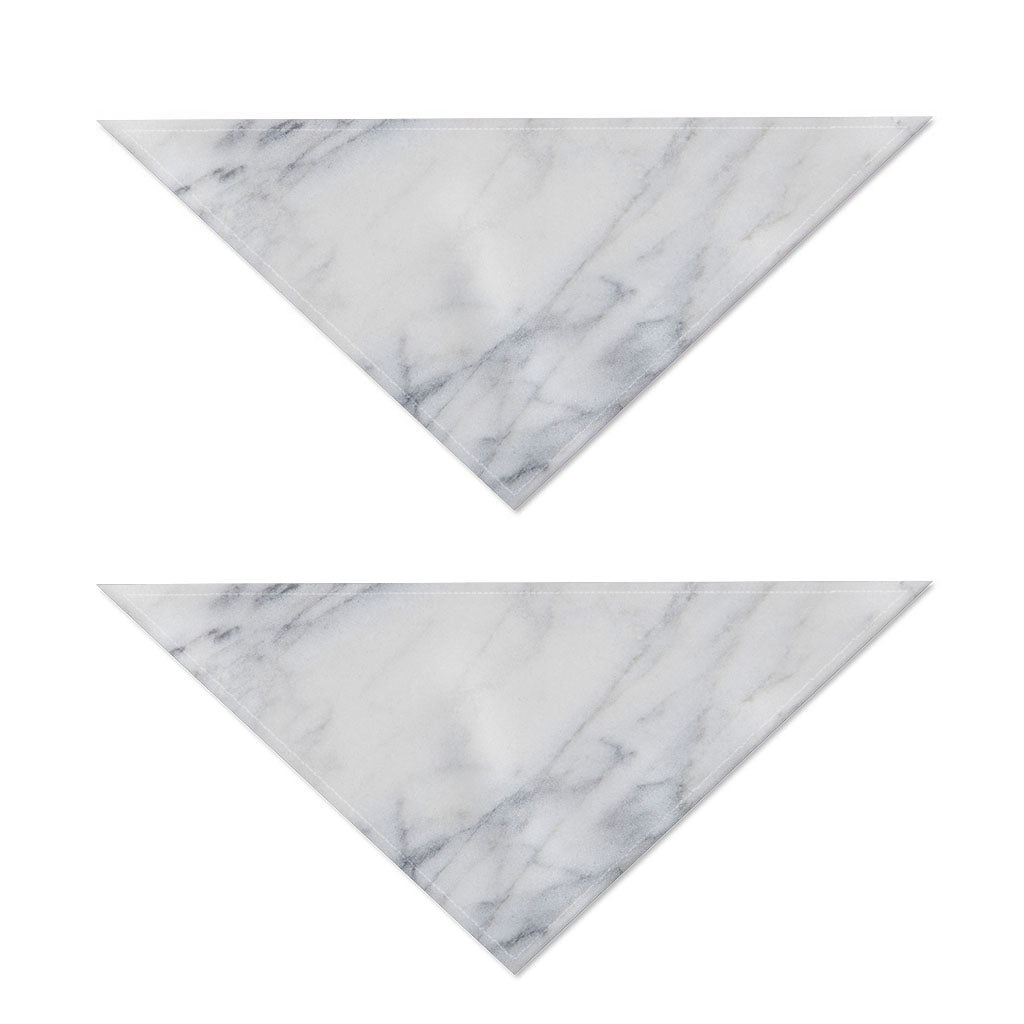 Smoke Grey Marble Print Dog Bandana