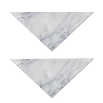 Smoke Grey Marble Print Dog Bandana