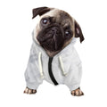 Smoke Grey Marble Print Dog Zip Up Hoodie
