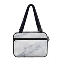 Smoke Grey Marble Print Double Strap Bible Bag
