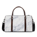 Smoke Grey Marble Print Duffel Bag