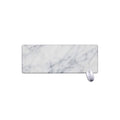 Smoke Grey Marble Print Extended Mouse Pad