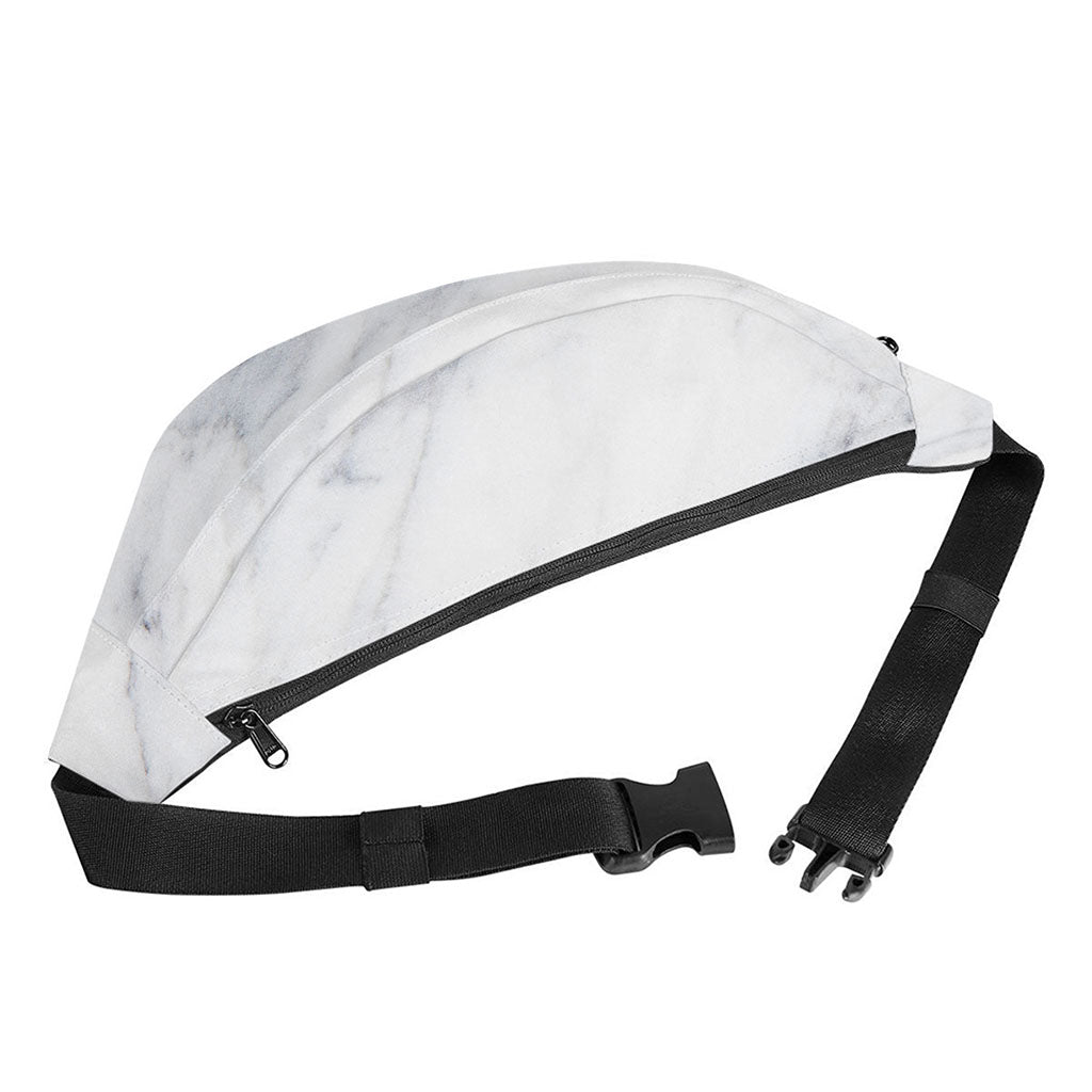 Smoke Grey Marble Print Fanny Pack