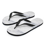 Smoke Grey Marble Print Flip Flops