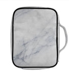 Smoke Grey Marble Print Front Pocket Bible Bag