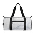 Smoke Grey Marble Print Gym Bag
