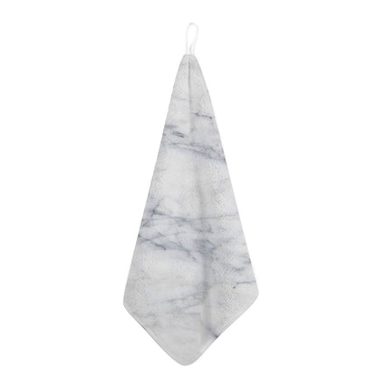 Smoke Grey Marble Print Hand Towel