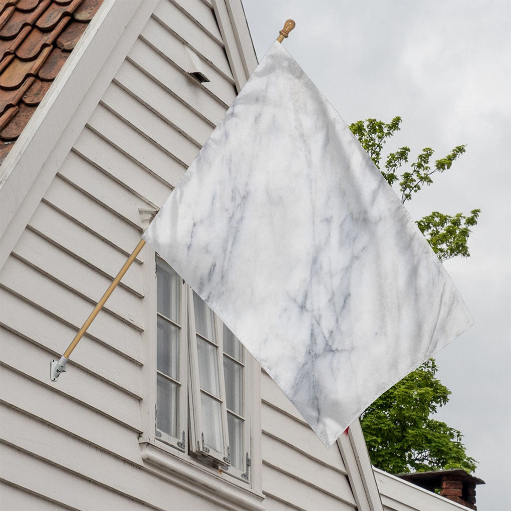 Smoke Grey Marble Print House Flag