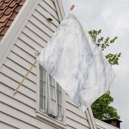 Smoke Grey Marble Print House Flag