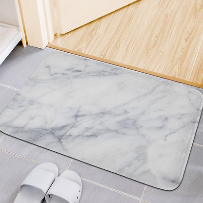 Smoke Grey Marble Print Indoor Door Mat