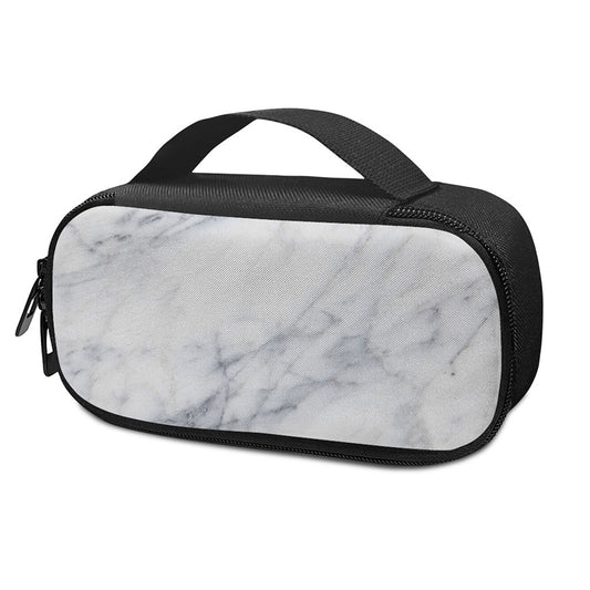 Smoke Grey Marble Print Insulin Cooler Travel Case