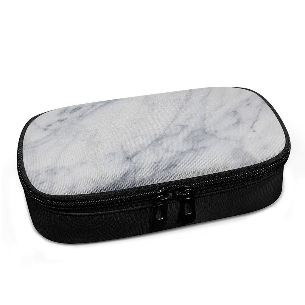 Smoke Grey Marble Print Insulin Cooler Travel Case
