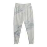 Smoke Grey Marble Print Jogger Pants