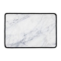 Smoke Grey Marble Print Kitchen Mat