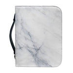 Smoke Grey Marble Print Leather Bible Cover