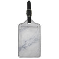 Smoke Grey Marble Print Luggage Tag