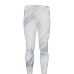 Smoke Grey Marble Print Men's leggings
