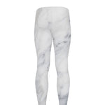 Smoke Grey Marble Print Men's leggings