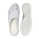 Smoke Grey Marble Print Mesh Casual Shoes