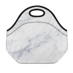 Smoke Grey Marble Print Neoprene Lunch Bag