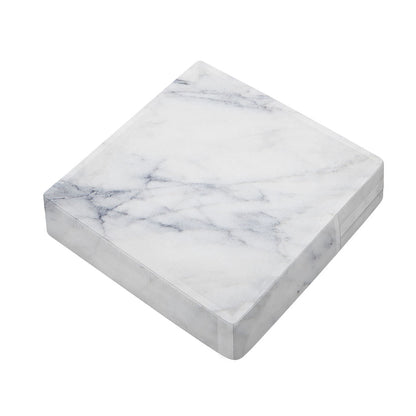 Smoke Grey Marble Print Outdoor Seat Cushion Cover
