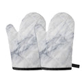 Smoke Grey Marble Print Oven Mitts