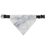 Smoke Grey Marble Print Over The Collar Dog Bandana