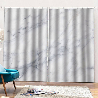 Smoke Grey Marble Print Pencil Pleat Curtains