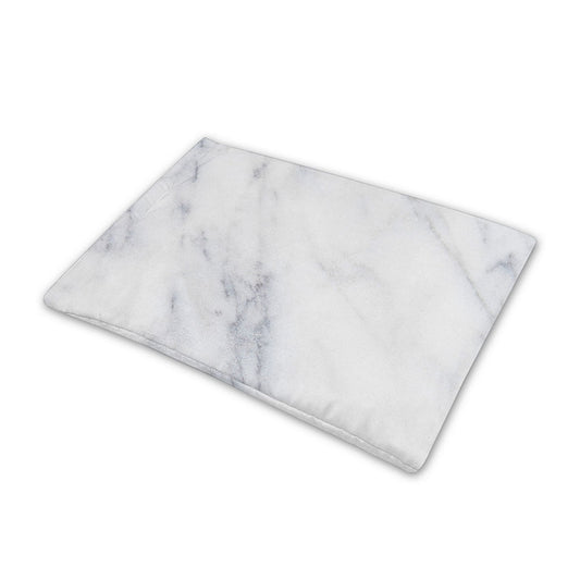 Smoke Grey Marble Print Pet Cooling Mat Cover