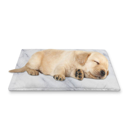 Smoke Grey Marble Print Pet Cooling Mat Cover
