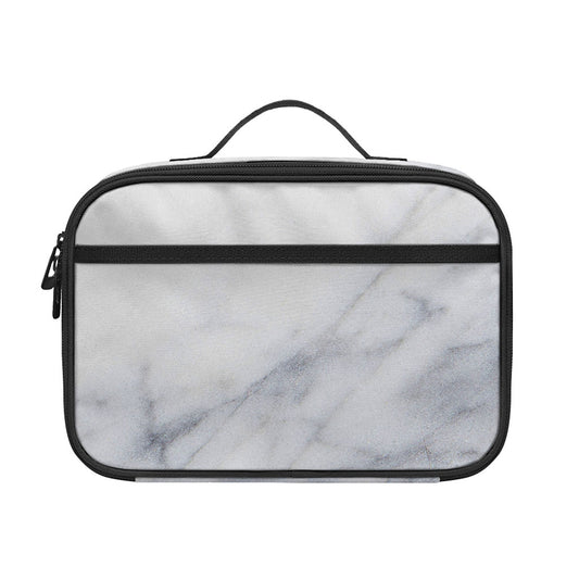 Smoke Grey Marble Print Portable Lunch Bag
