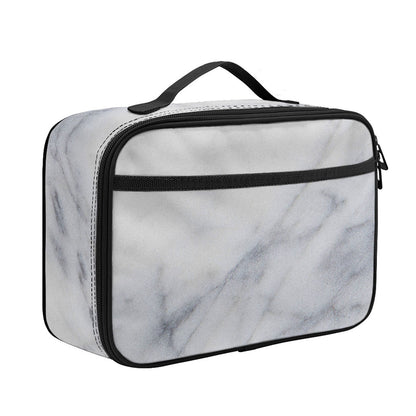 Smoke Grey Marble Print Portable Lunch Bag