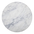 Smoke Grey Marble Print Round Blanket