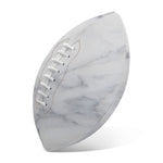 Smoke Grey Marble Print Rugby Ball