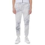 Smoke Grey Marble Print Scuba Joggers