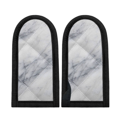 Smoke Grey Marble Print Skillet Handle Cover
