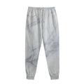 Smoke Grey Marble Print Sweatpants