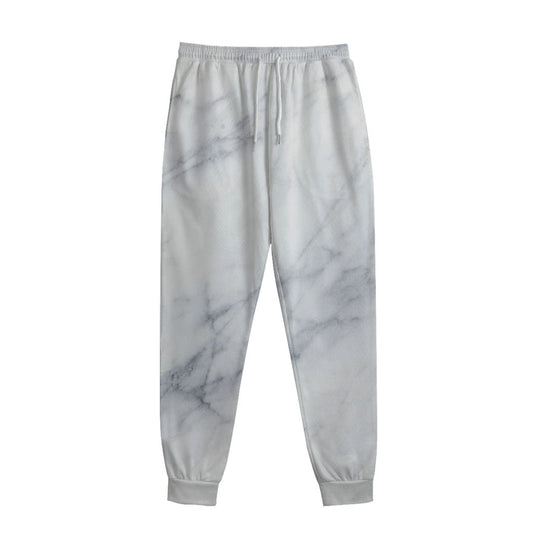 Smoke Grey Marble Print Sweatpants