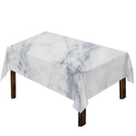 Smoke Grey Marble Print Tablecloth