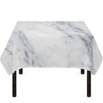 Smoke Grey Marble Print Tablecloth